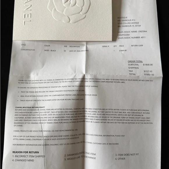 CHANEL Black Quilted Combat Boots - Picture 7 of 9